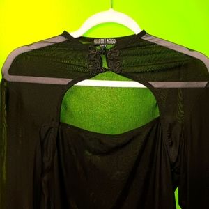 Dolls kill current mood mesh blouse chinese style